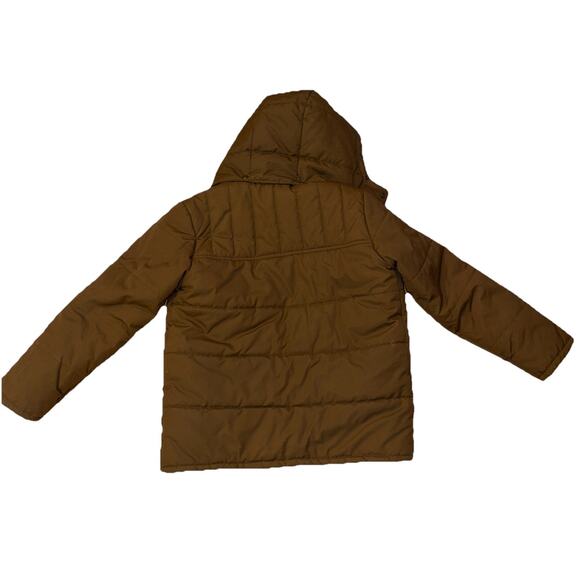 Vintage Sears Fieldmaster Mens Brown Jacket Medium Winter Removable Hood - Picture 5 of 5